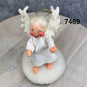 Annalee Mobilitee Vintage Angel Doll on Cloud Christmas Figurine 9 Inch White